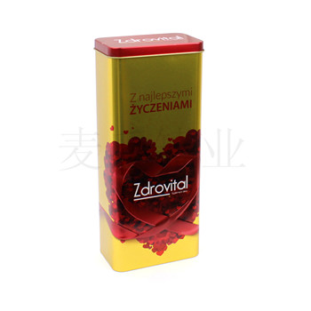 魚肝油鐵盒,方形營養(yǎng)品鐵盒包裝