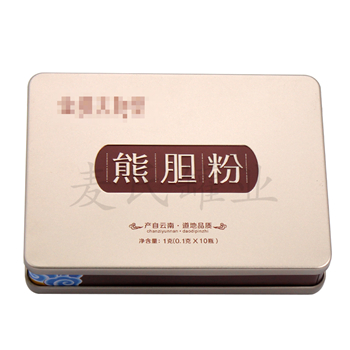 熊膽粉馬口鐵罐,中藥粉鐵罐,三片罐鐵罐
